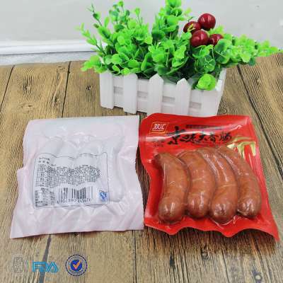 Factory price food grade 3 side sealed vacuum packing bag/nylon retort pouch for frozen food with tear notch